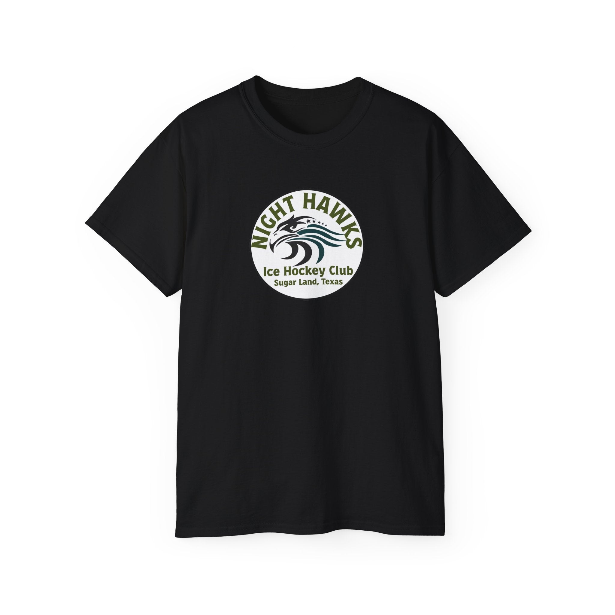Night Hawks Ice Hockey Club Tee — Sugar Land, Texas Vintage Logo