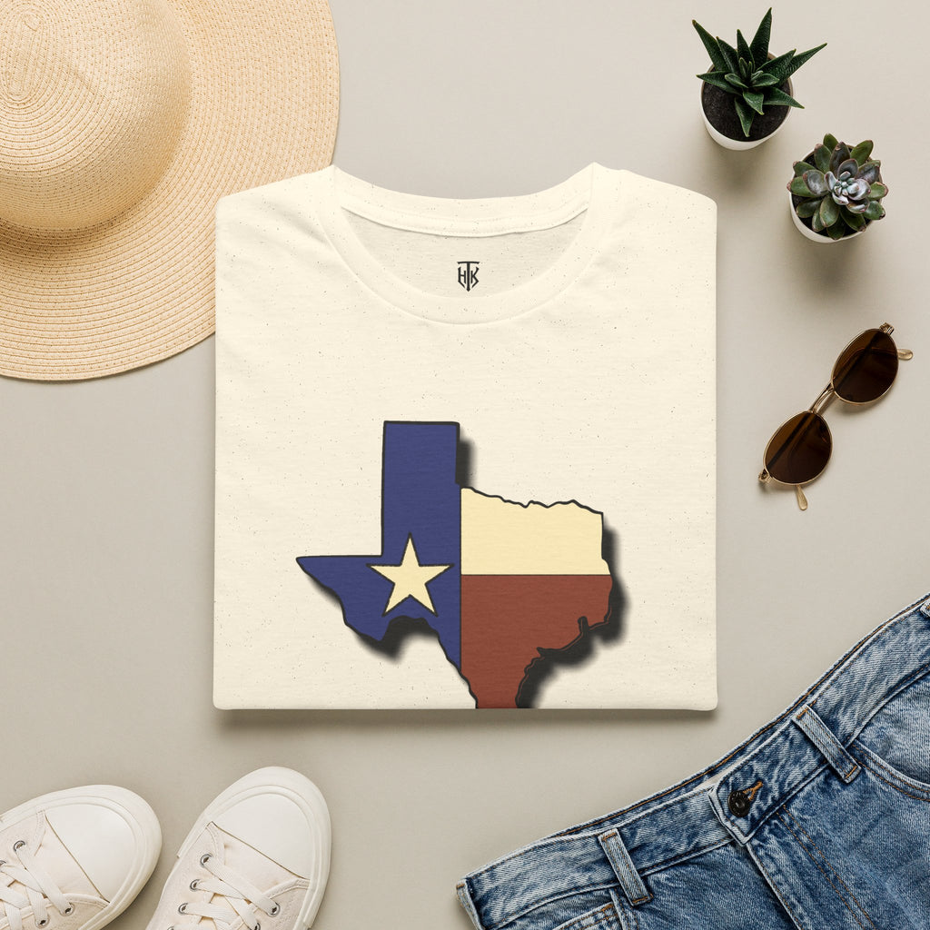 Texas Flag Outline T‑Shirt — Lone Star State Map Tee