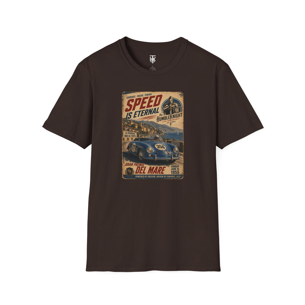 Vintage Racing T-Shirt — "Speed Is Eternal" Retro Race Car Tee