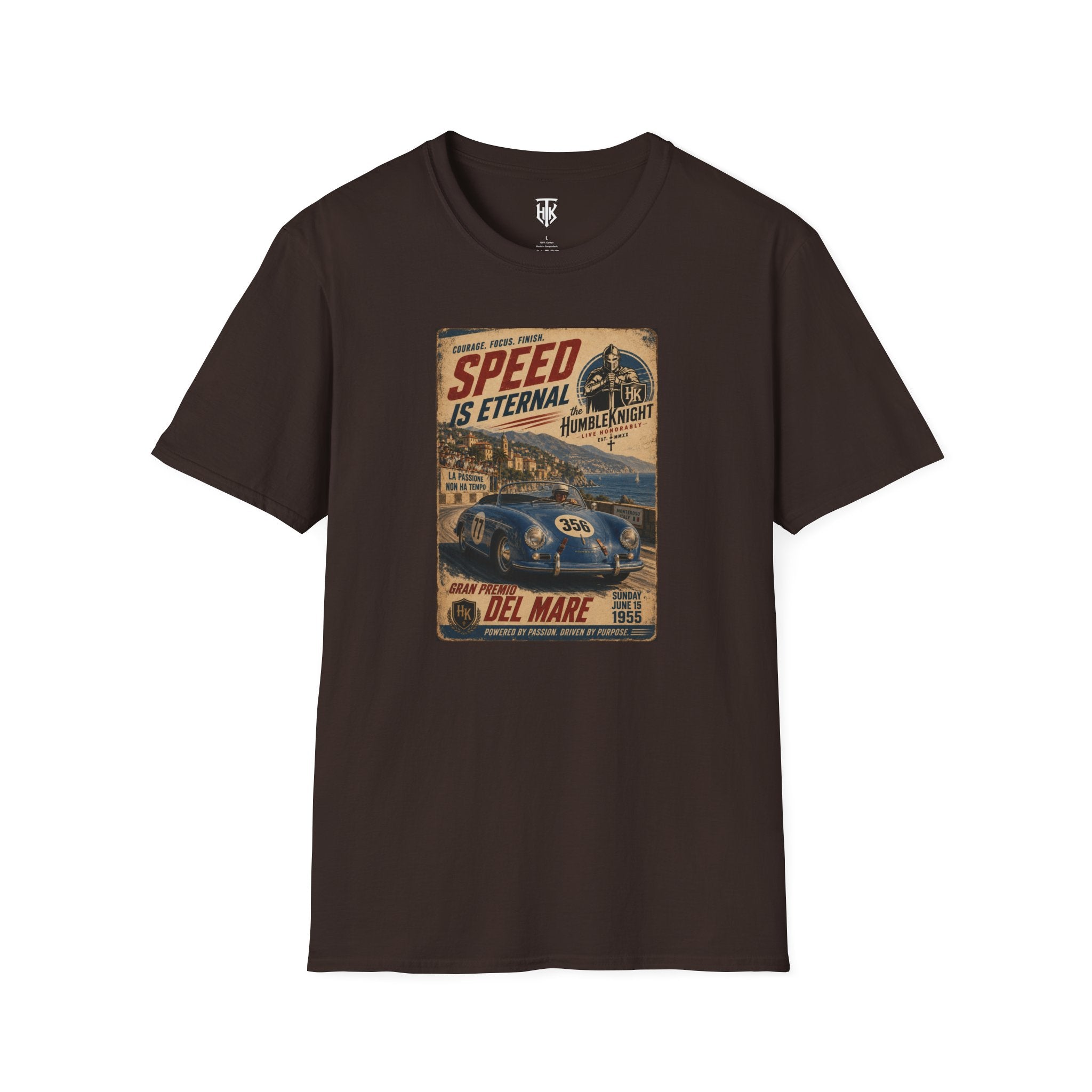 Vintage Racing T-Shirt — "Speed Is Eternal" Retro Race Car Tee