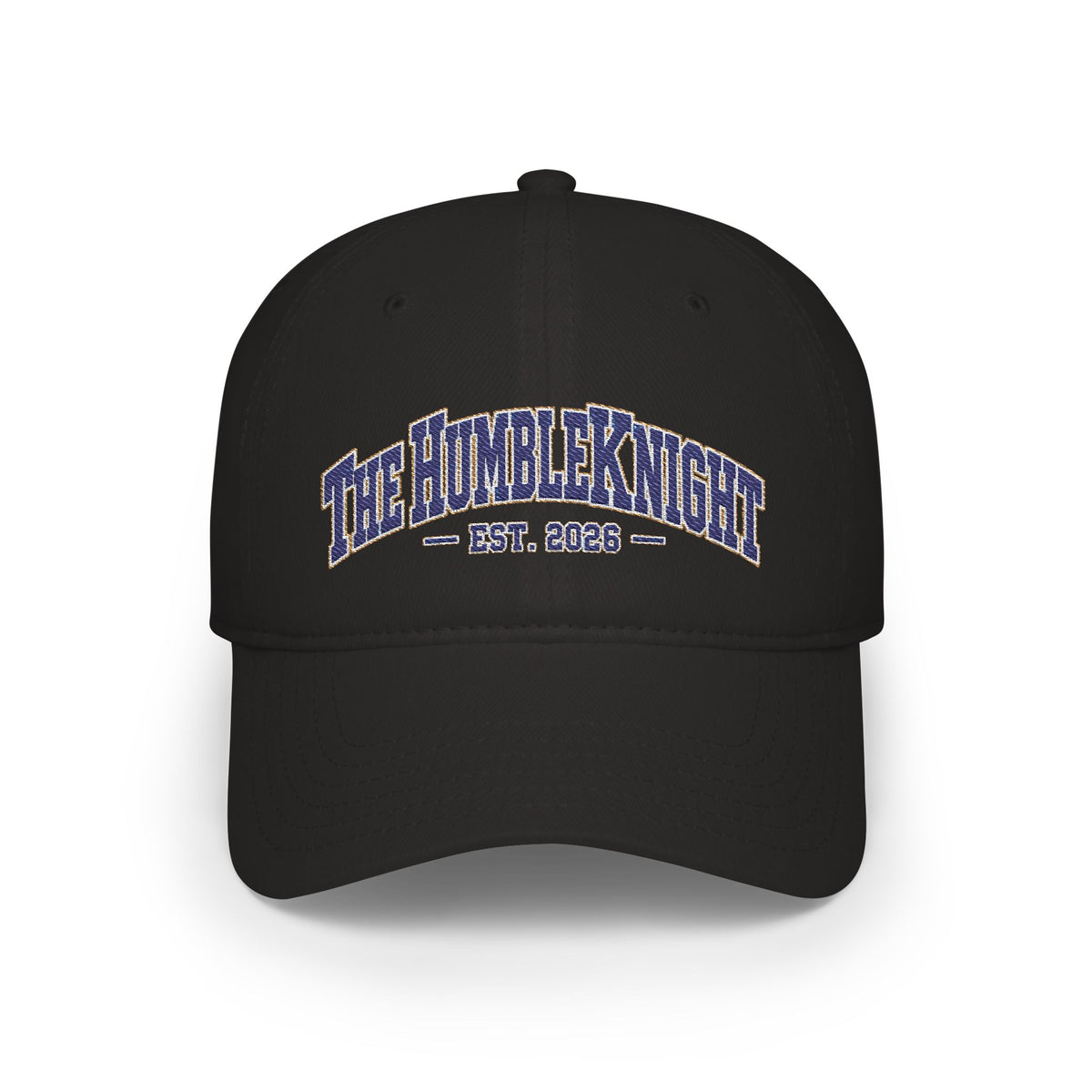 The Humble Knight Embroidered Collegiate Logo Baseball Cap