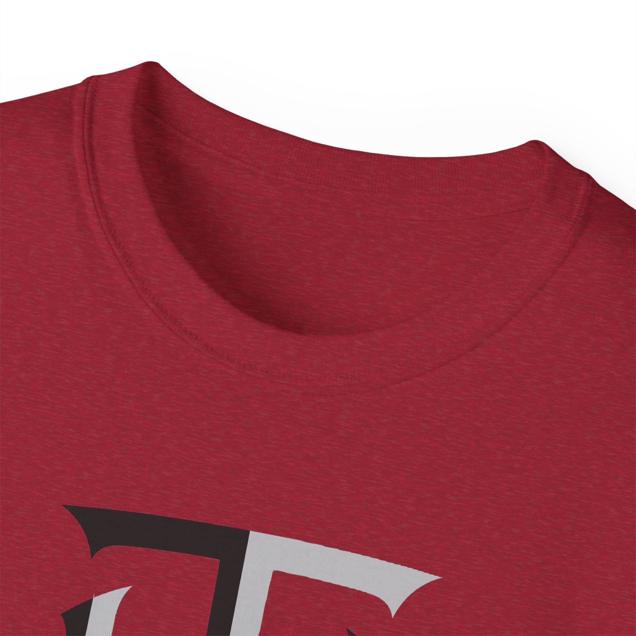 Shield Monogram Tee — Elegant Metallic Initials Graphic T-Shirt
