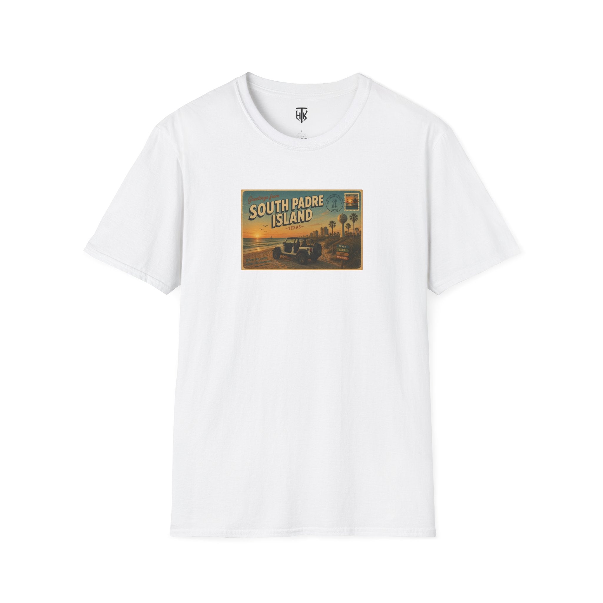 South Padre Island Postcard Vintage Beach T-Shirt