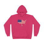 THK American Flag USA Map Hoodie