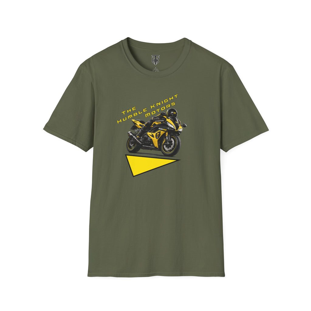 The Humble Knight Motors Yellow Sportbike Tee