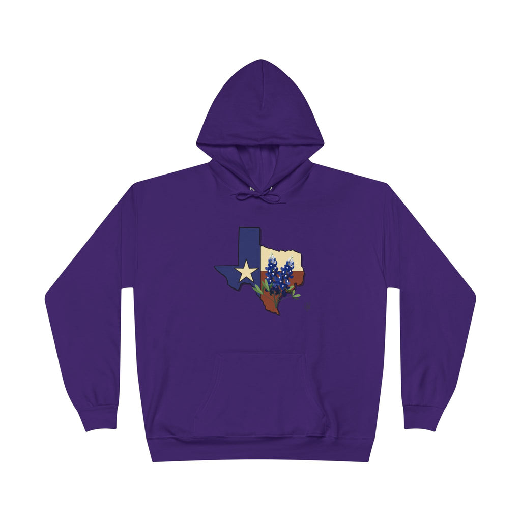 Texas State Hoodie with Bluebonnet & Lone Star