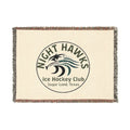 Night Hawks Ice Hockey Club Woven Blanket — Sugar Land Texas Team Throw