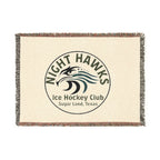 Night Hawks Ice Hockey Club Woven Blanket — Sugar Land Texas Team Throw