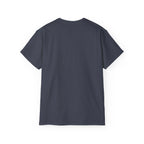 Shield Monogram Tee — Elegant Metallic Initials Graphic T-Shirt