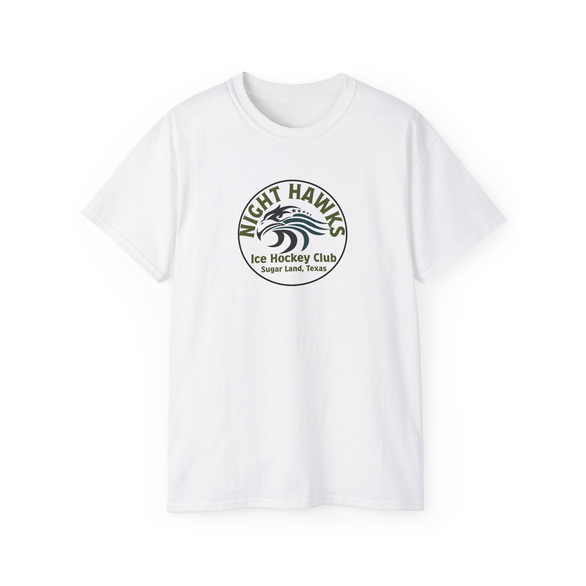 Night Hawks Ice Hockey Club Tee — Sugar Land, Texas Vintage Logo