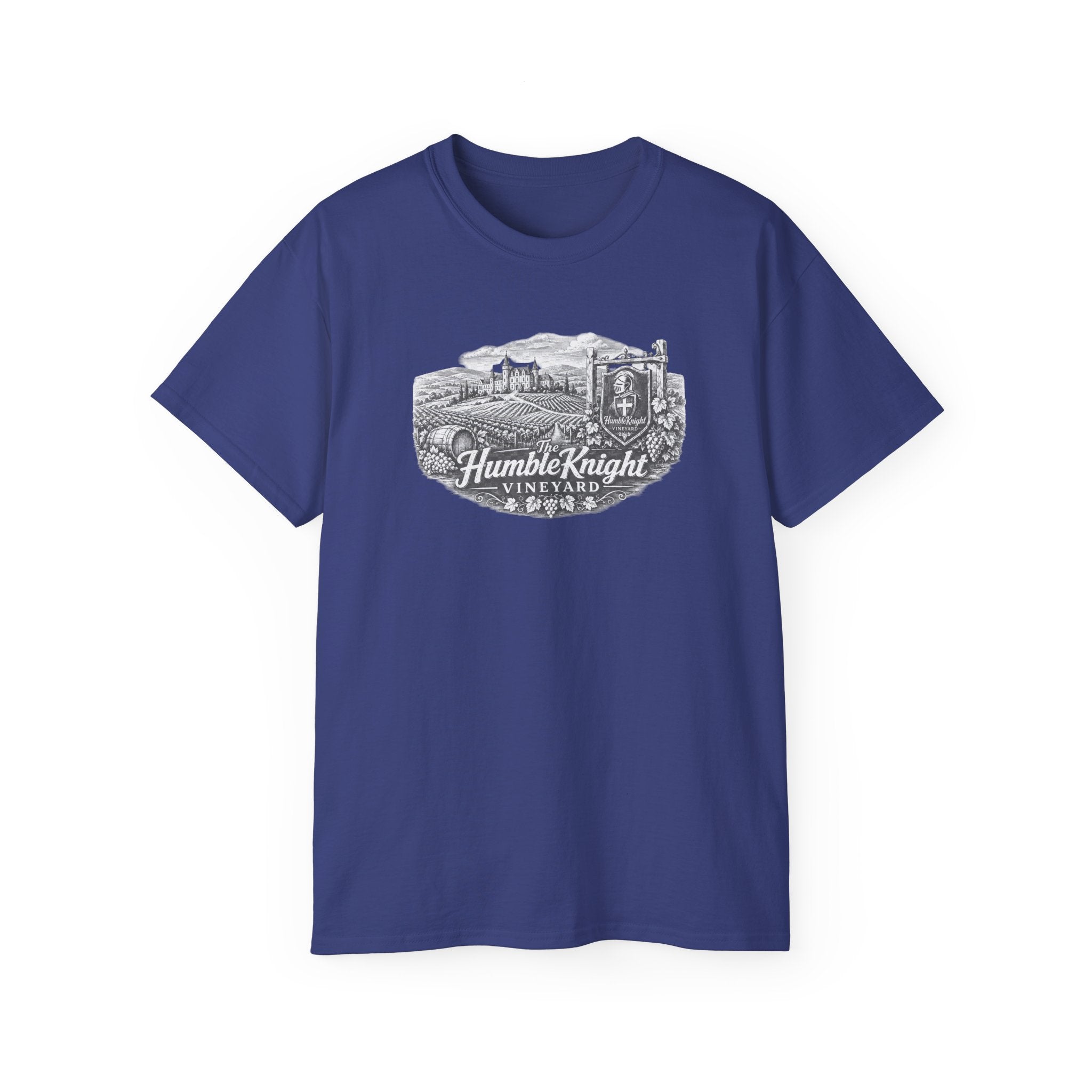 Humble Knight Vineyard Tee — Vintage Winery Graphic T-Shirt