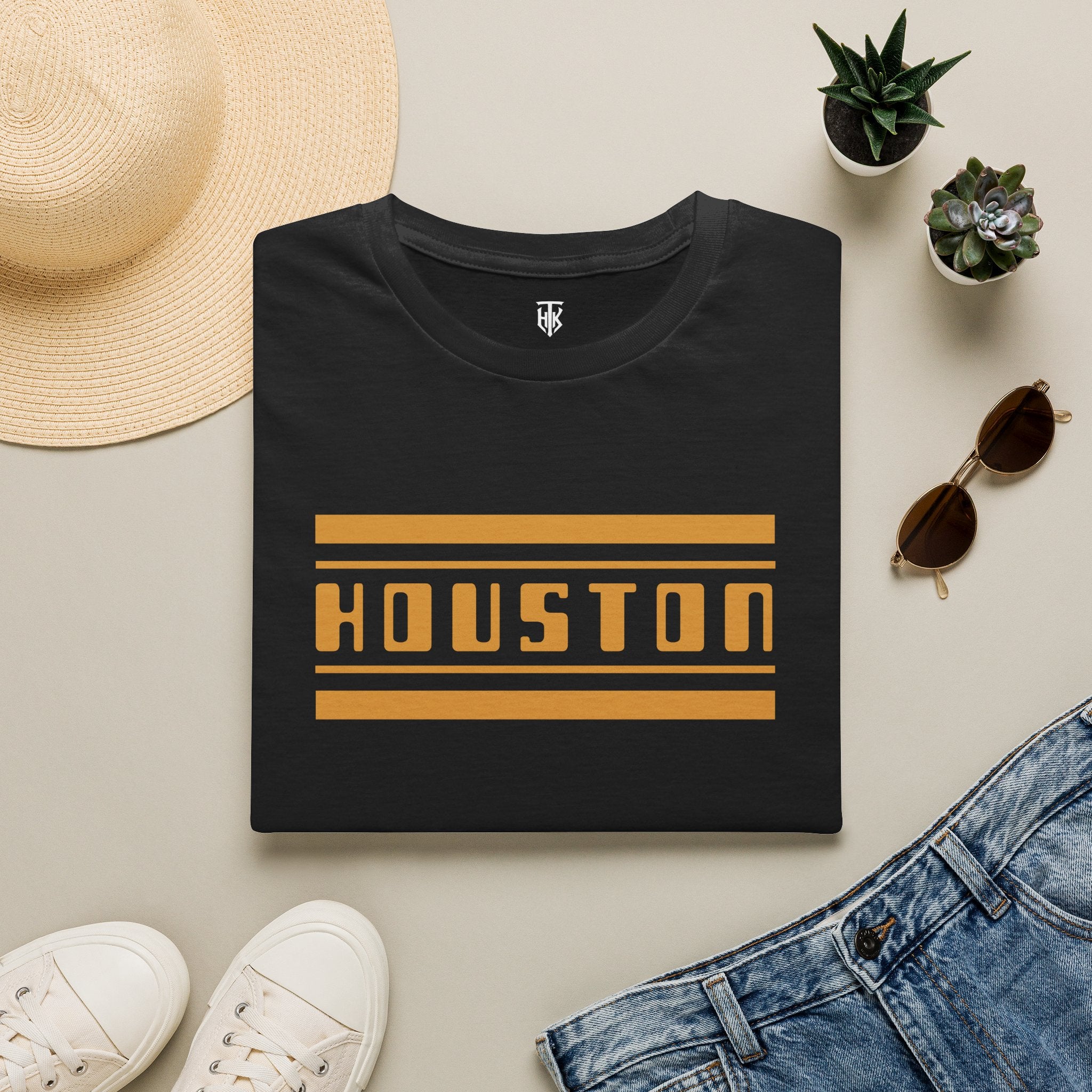 Houston Energy 70's Retro Stripe T-Shirt