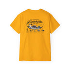 Humble Knight Surf Shop Tee - Vintage Beach Logo Cotton T-Shirt