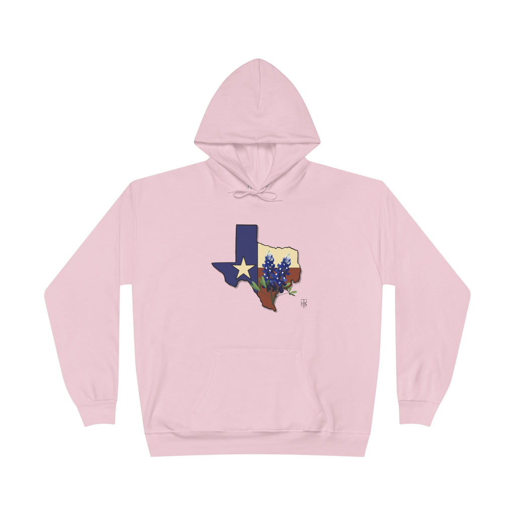 Texas State Hoodie with Bluebonnet & Lone Star