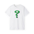 Riddle Me This Graphic T-Shirt — Green Retro Question Symbol Tee