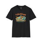 Surfing Knight T‑Shirt — "The Humbleknight" Vintage Surf & Skate Graphic