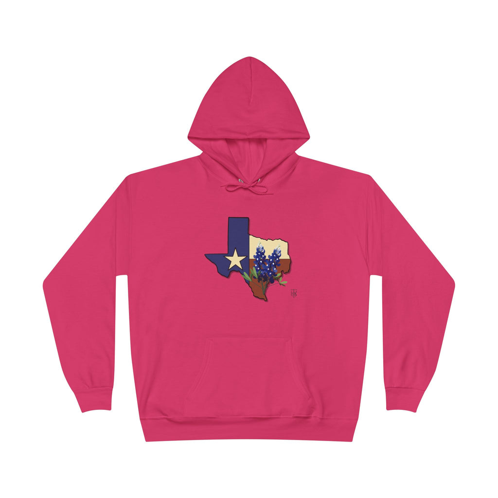 Texas State Hoodie with Bluebonnet & Lone Star