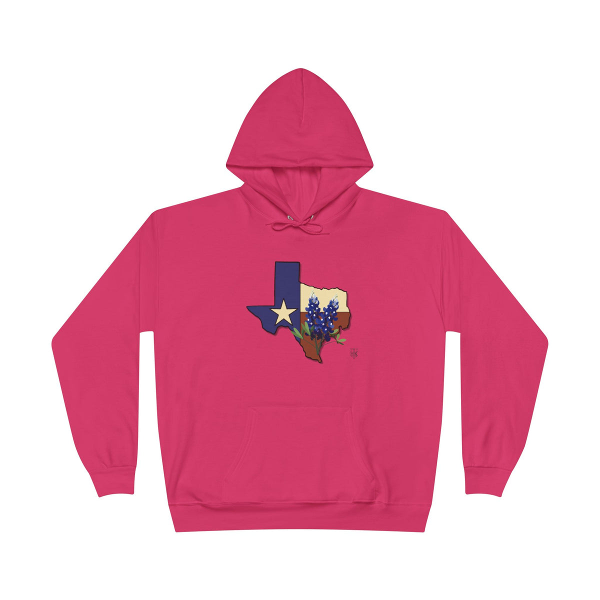 Texas State Hoodie with Bluebonnet & Lone Star