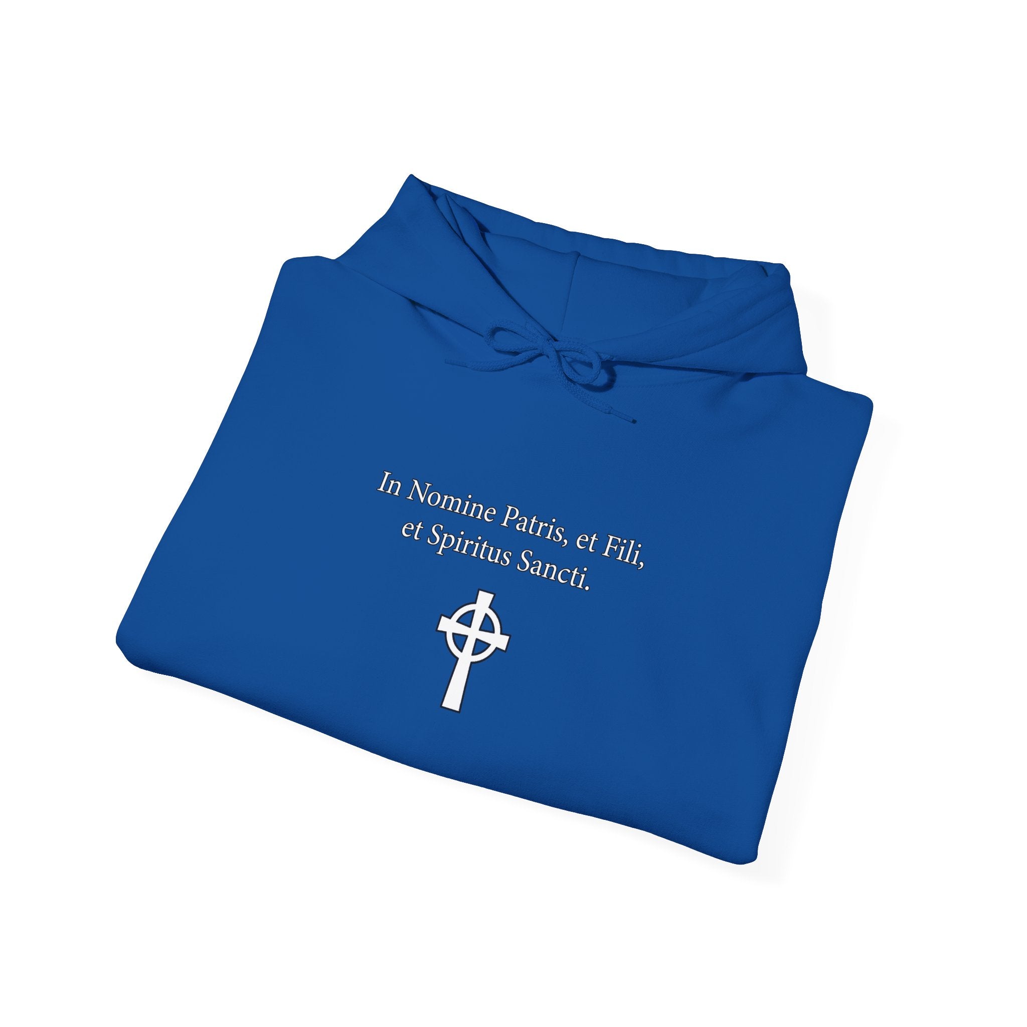 Veritas Aequitas "In Nomine Patris, et Filii, et Spiritus Sancti" Sleeve Scripture Pullover