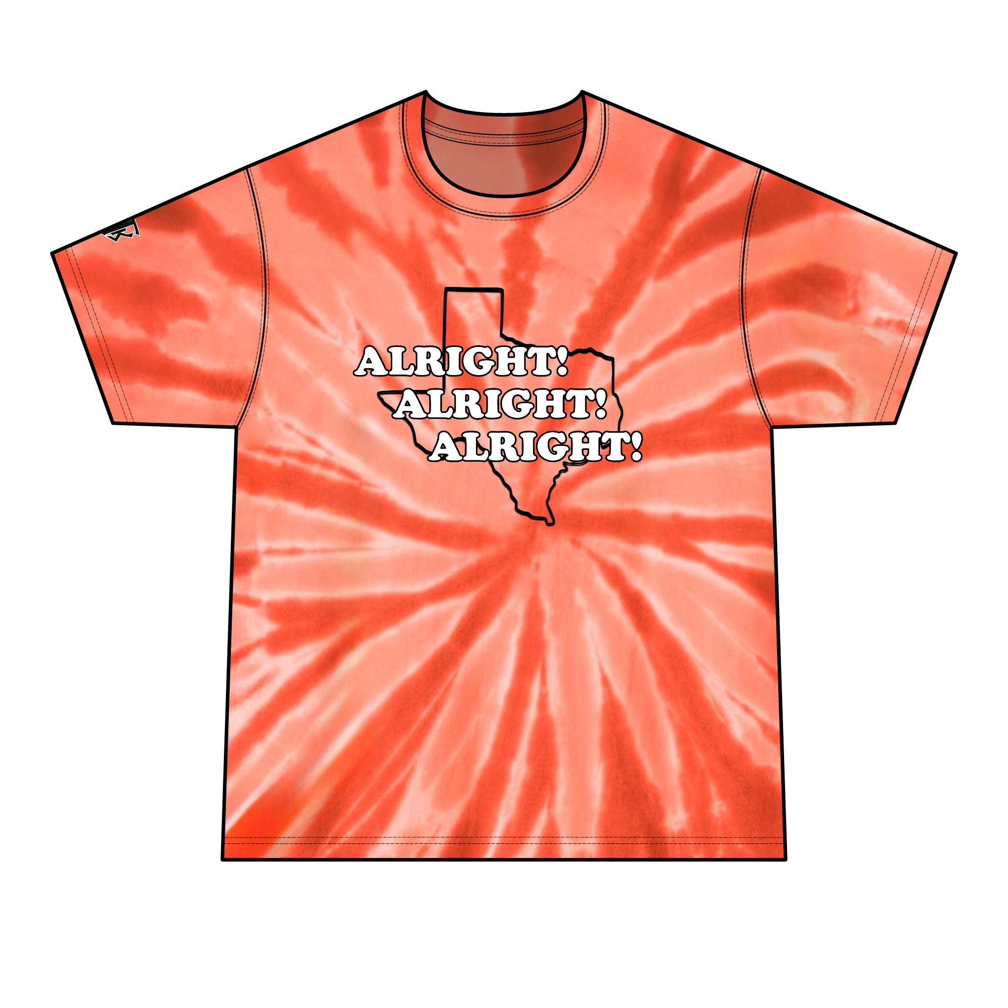 Texas 'Alright! Alright! Alright!' Texas Tie-Dye Tee