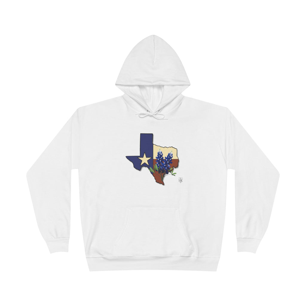 Texas State Hoodie with Bluebonnet & Lone Star
