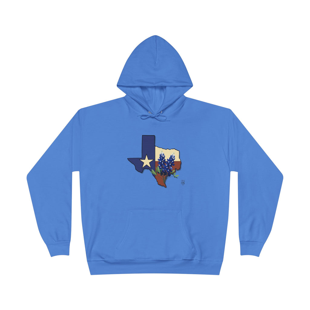 Texas State Hoodie with Bluebonnet & Lone Star