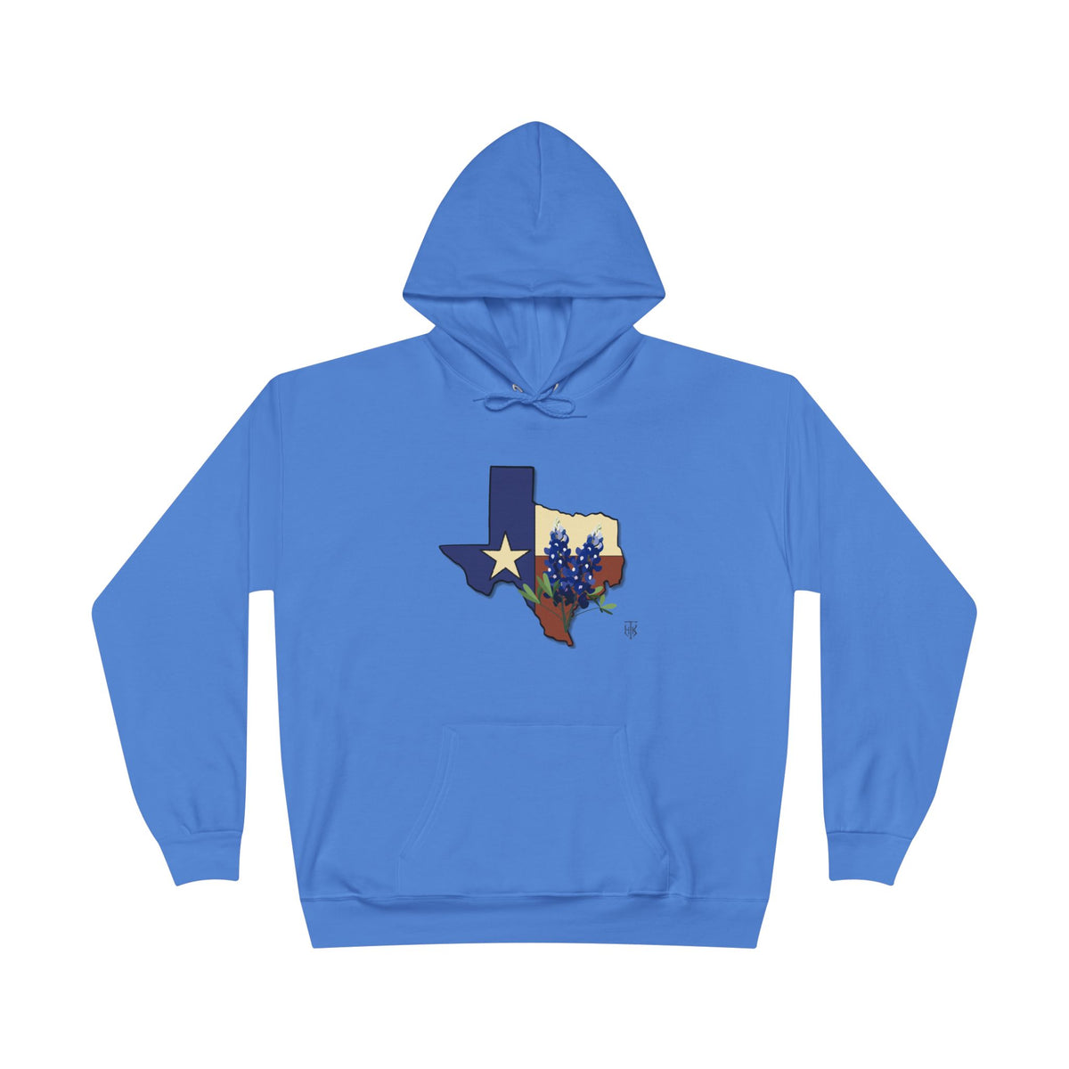 Texas State Hoodie with Bluebonnet & Lone Star
