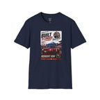 Built to Conquer Racing T-Shirt — Midnight Run Vintage Car Graphic