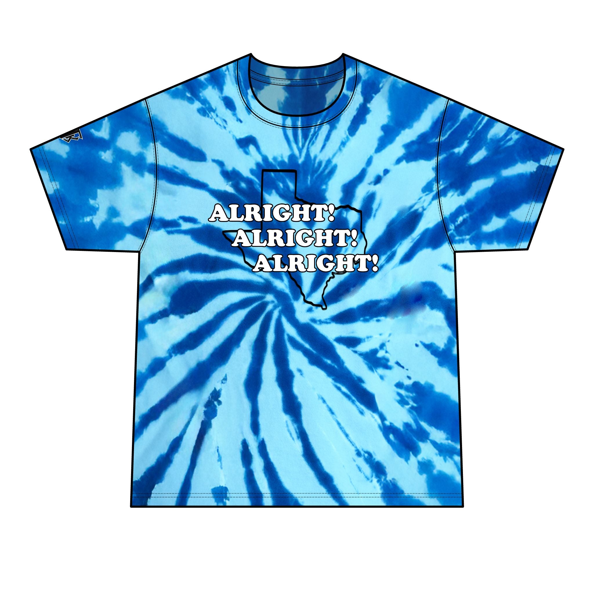 Texas 'Alright! Alright! Alright!' Texas Tie-Dye Tee