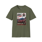 Built to Conquer Racing T-Shirt — Midnight Run Vintage Car Graphic