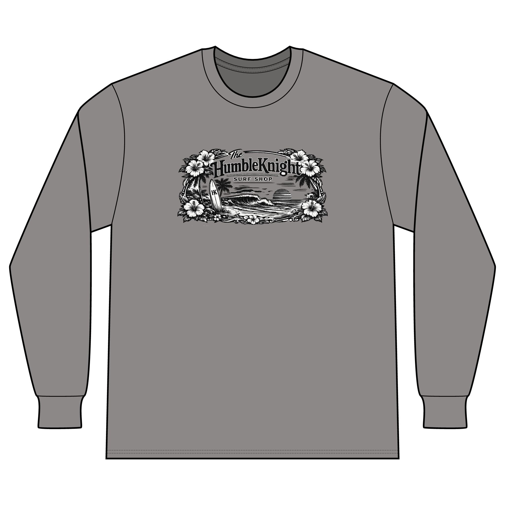 The HumbleKnight Surf Shop Hawaiian Edition Long Sleeve Tee