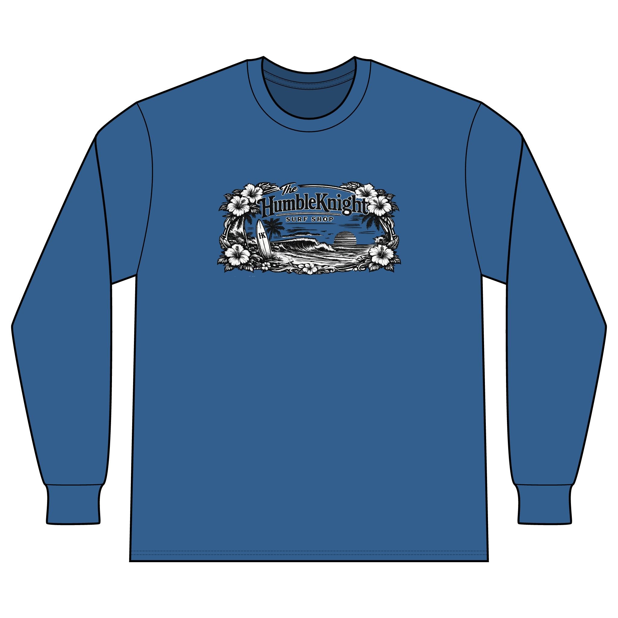 The HumbleKnight Surf Shop Hawaiian Edition Long Sleeve Tee