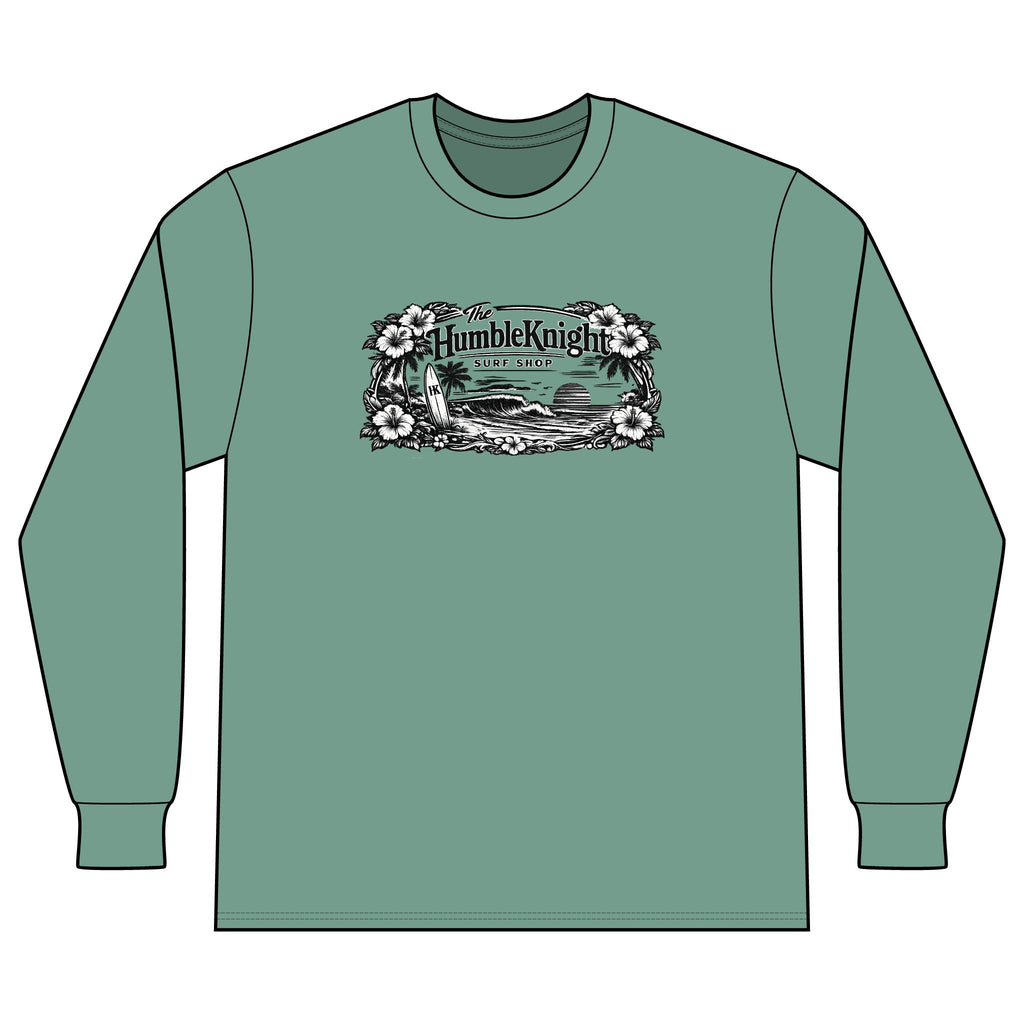 The HumbleKnight Surf Shop Hawaiian Edition Long Sleeve Tee