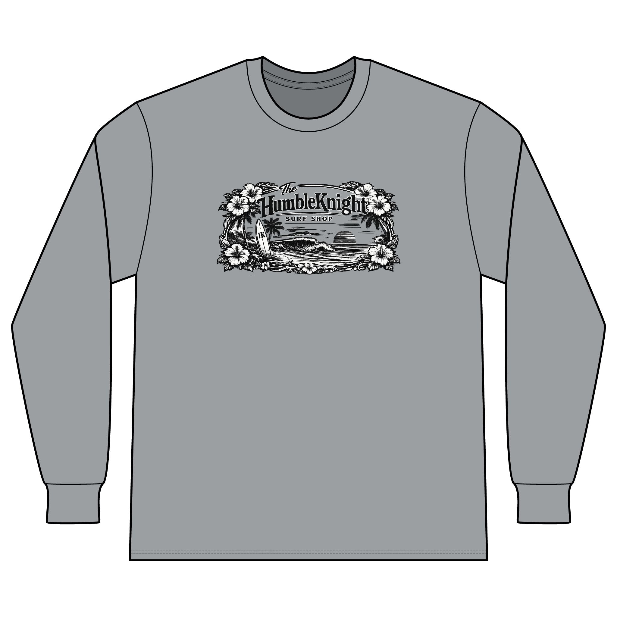 The HumbleKnight Surf Shop Hawaiian Edition Long Sleeve Tee