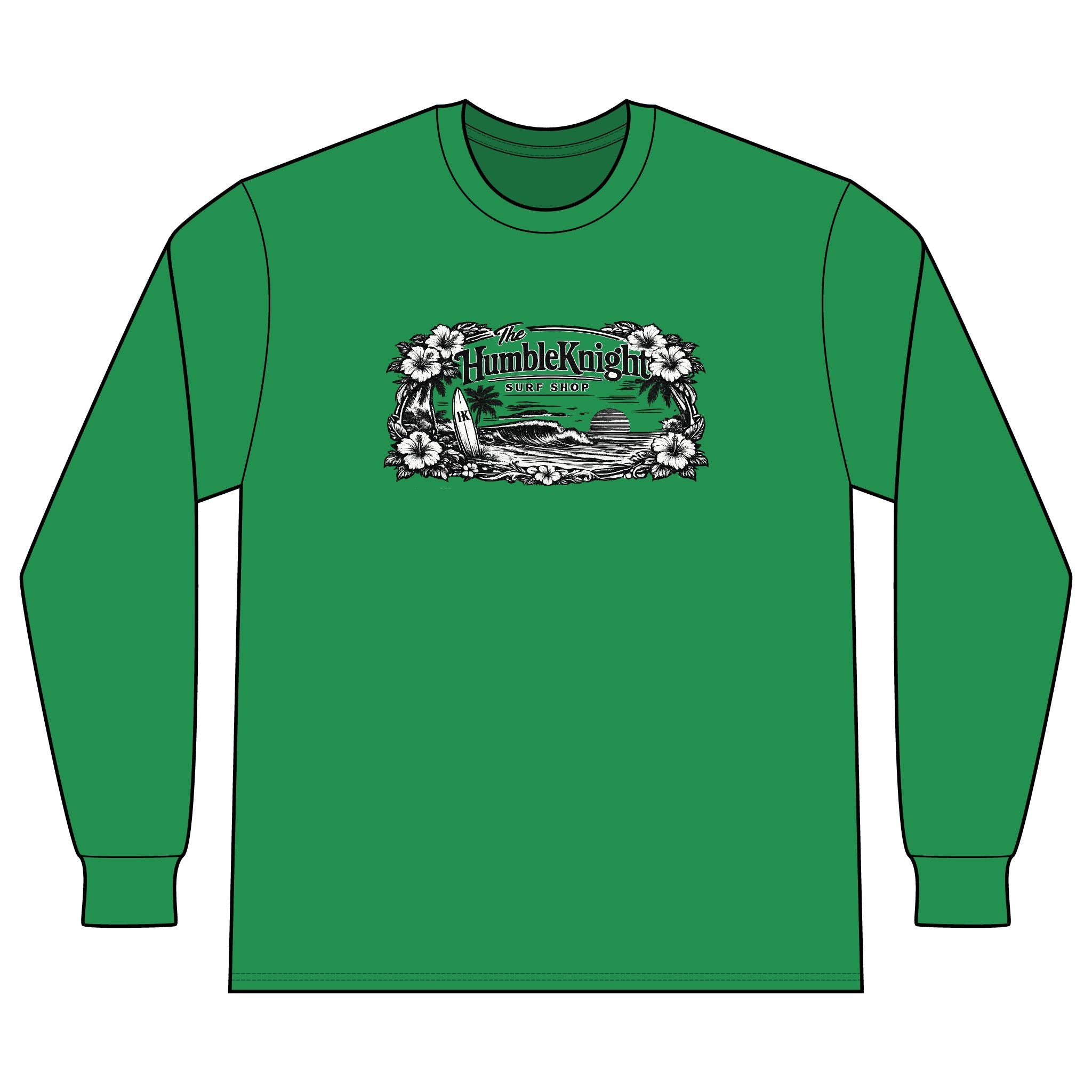 The HumbleKnight Surf Shop Hawaiian Edition Long Sleeve Tee