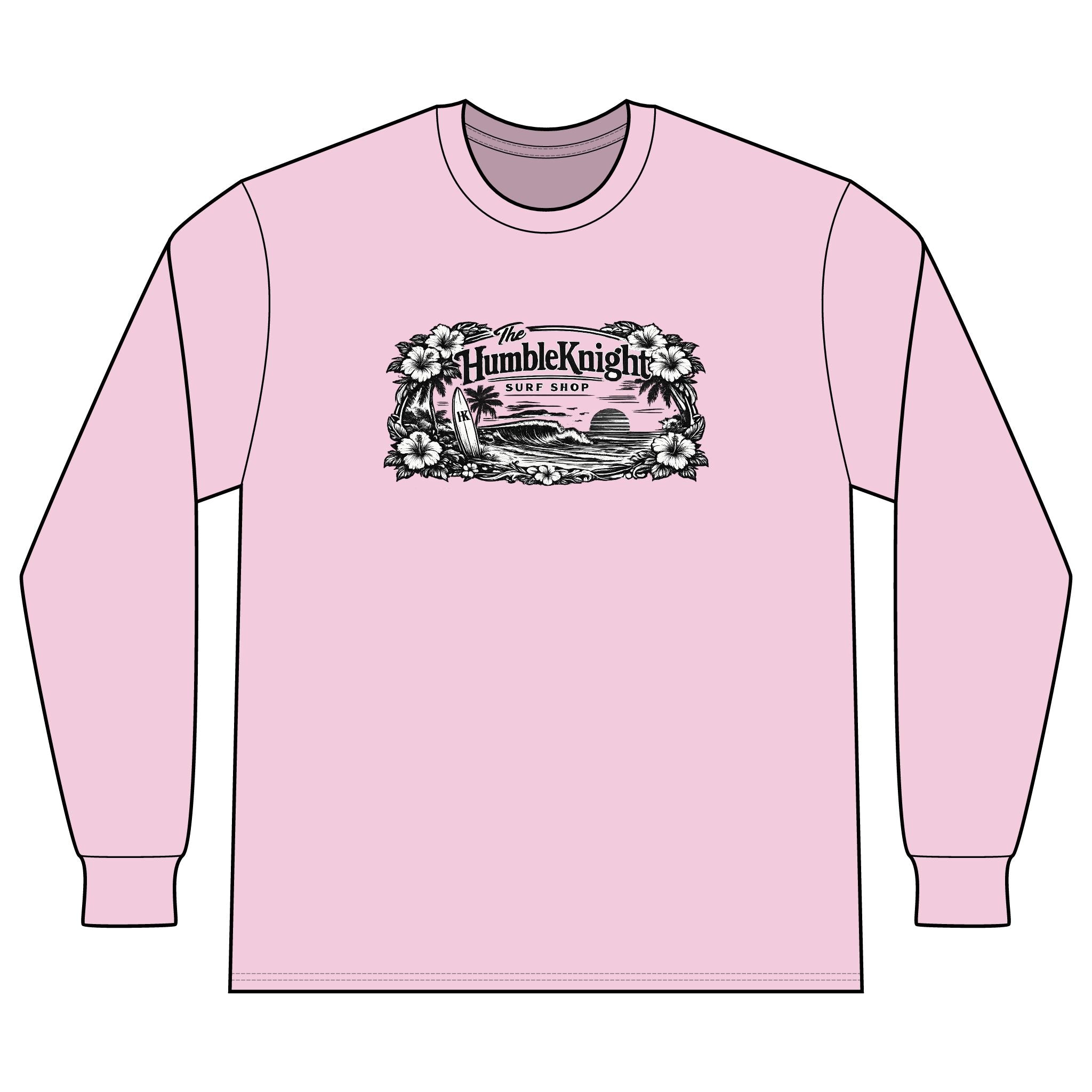 The HumbleKnight Surf Shop Hawaiian Edition Long Sleeve Tee