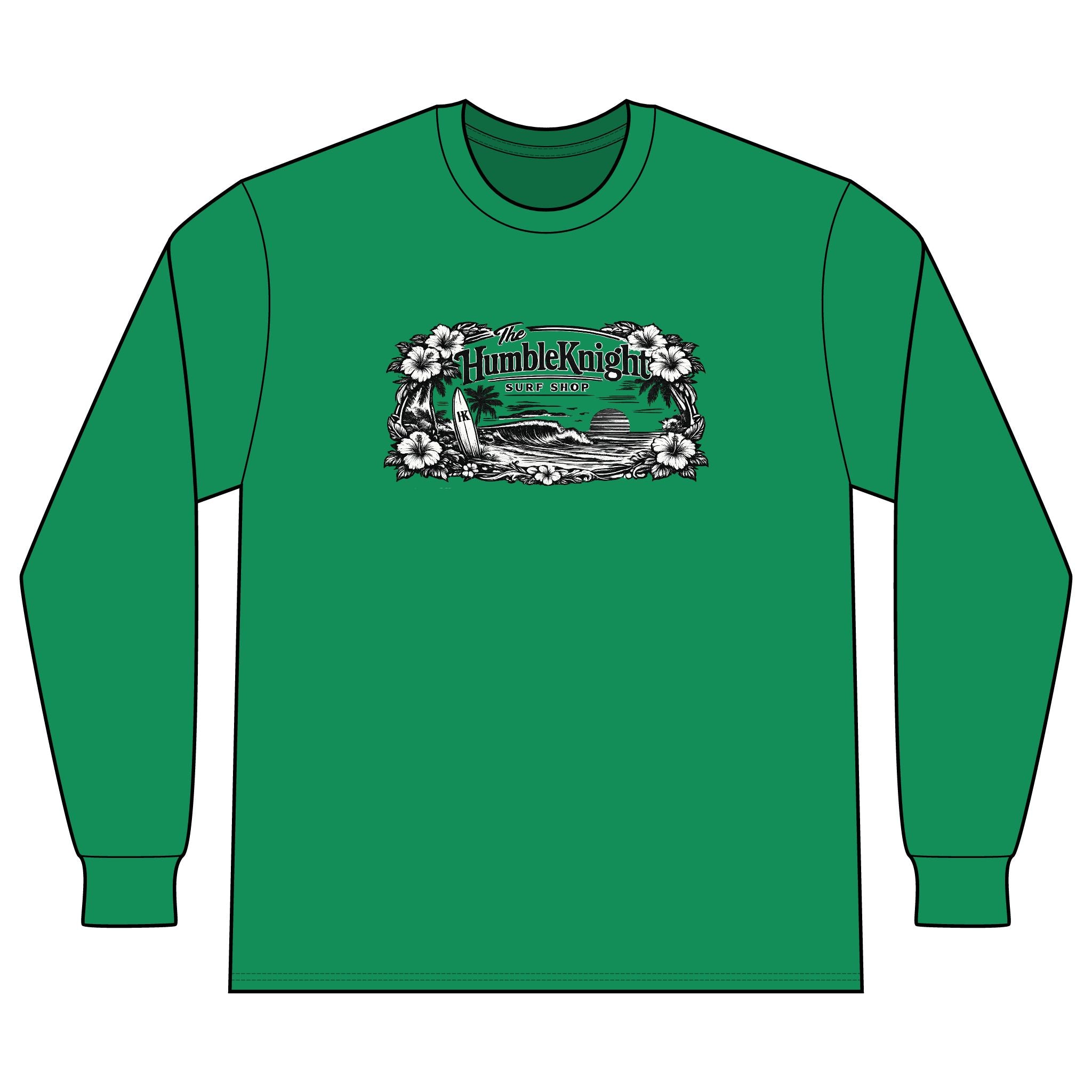 The HumbleKnight Surf Shop Hawaiian Edition Long Sleeve Tee