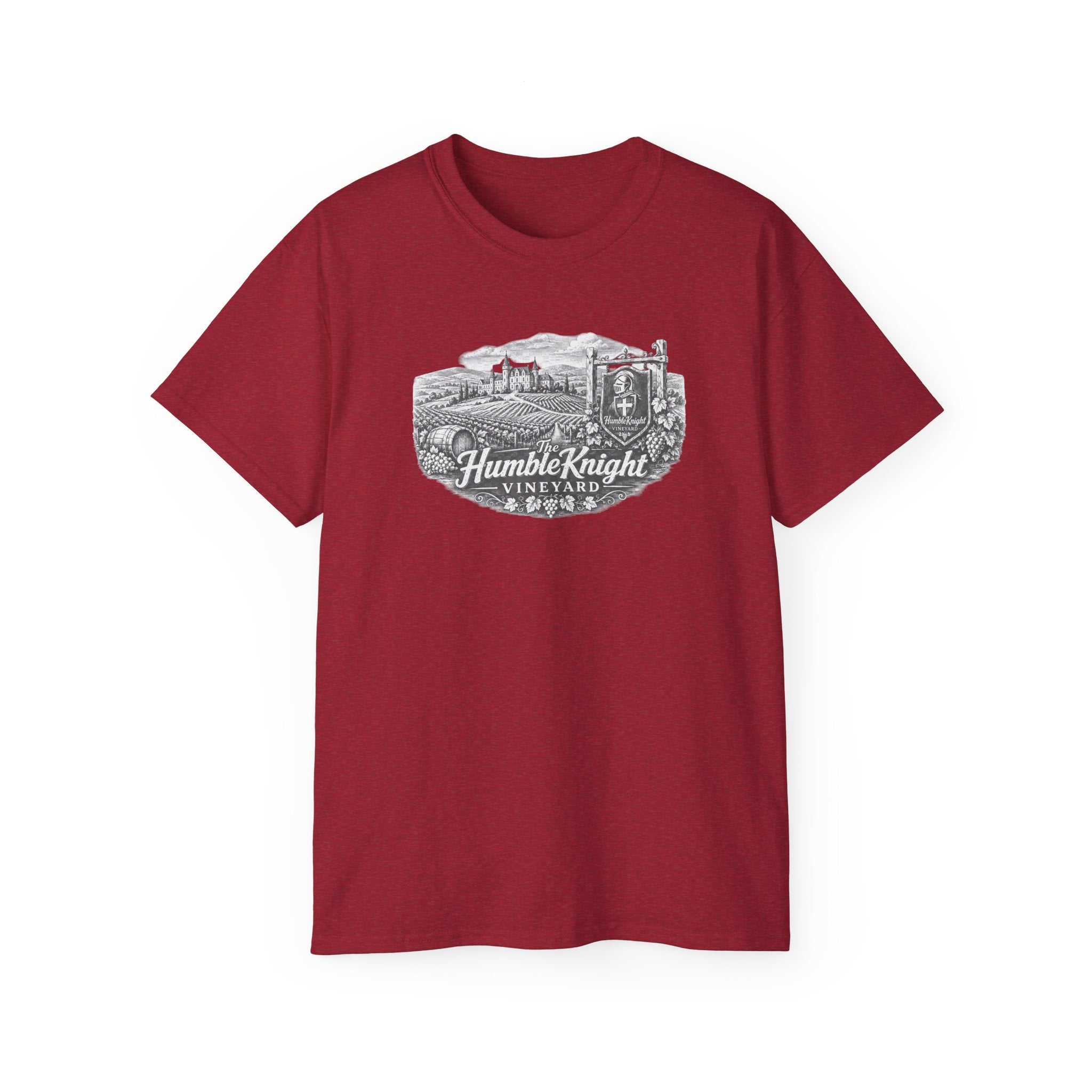 Humble Knight Vineyard Tee — Vintage Winery Graphic T-Shirt