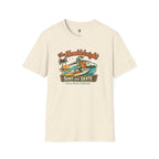 Surfing Knight T‑Shirt — "The Humbleknight" Vintage Surf & Skate Graphic