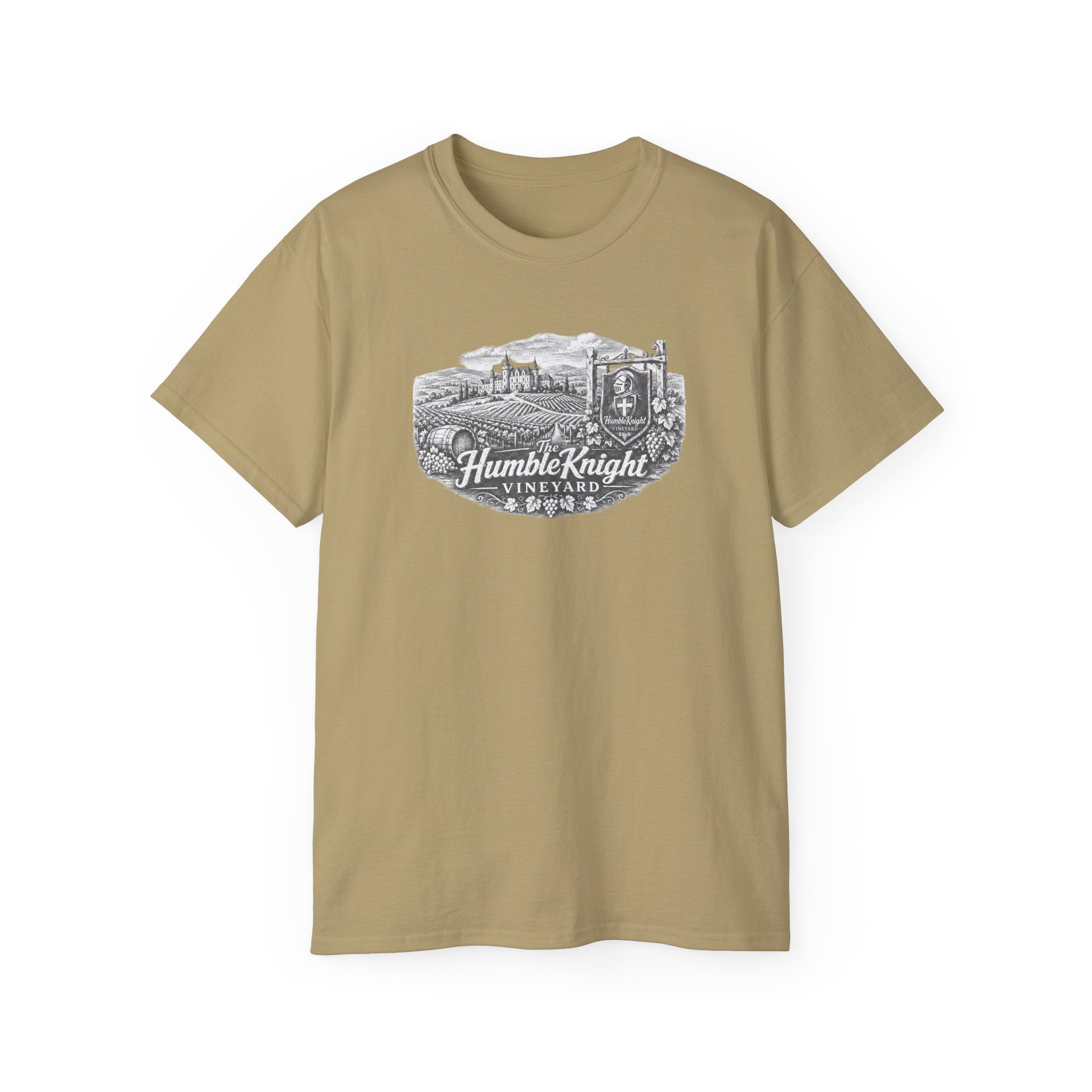 Humble Knight Vineyard Tee — Vintage Winery Graphic T-Shirt