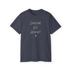 Explore Eat Repeat T-Shirt — Travel & Foodie Tee