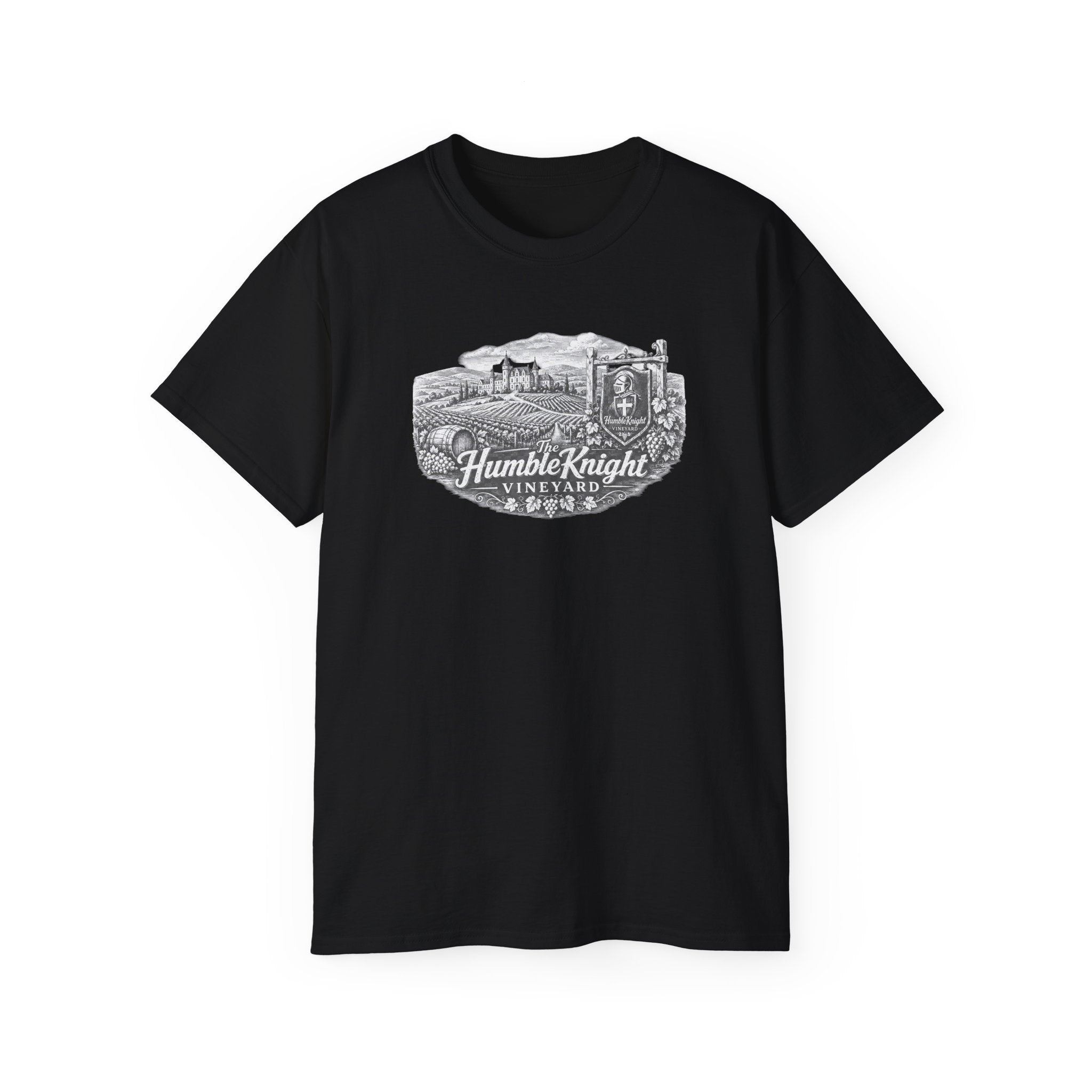Humble Knight Vineyard Tee — Vintage Winery Graphic T-Shirt