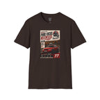 Racing Poster T-Shirt — "Pure Focus. Relentless." Vintage Car Graphic