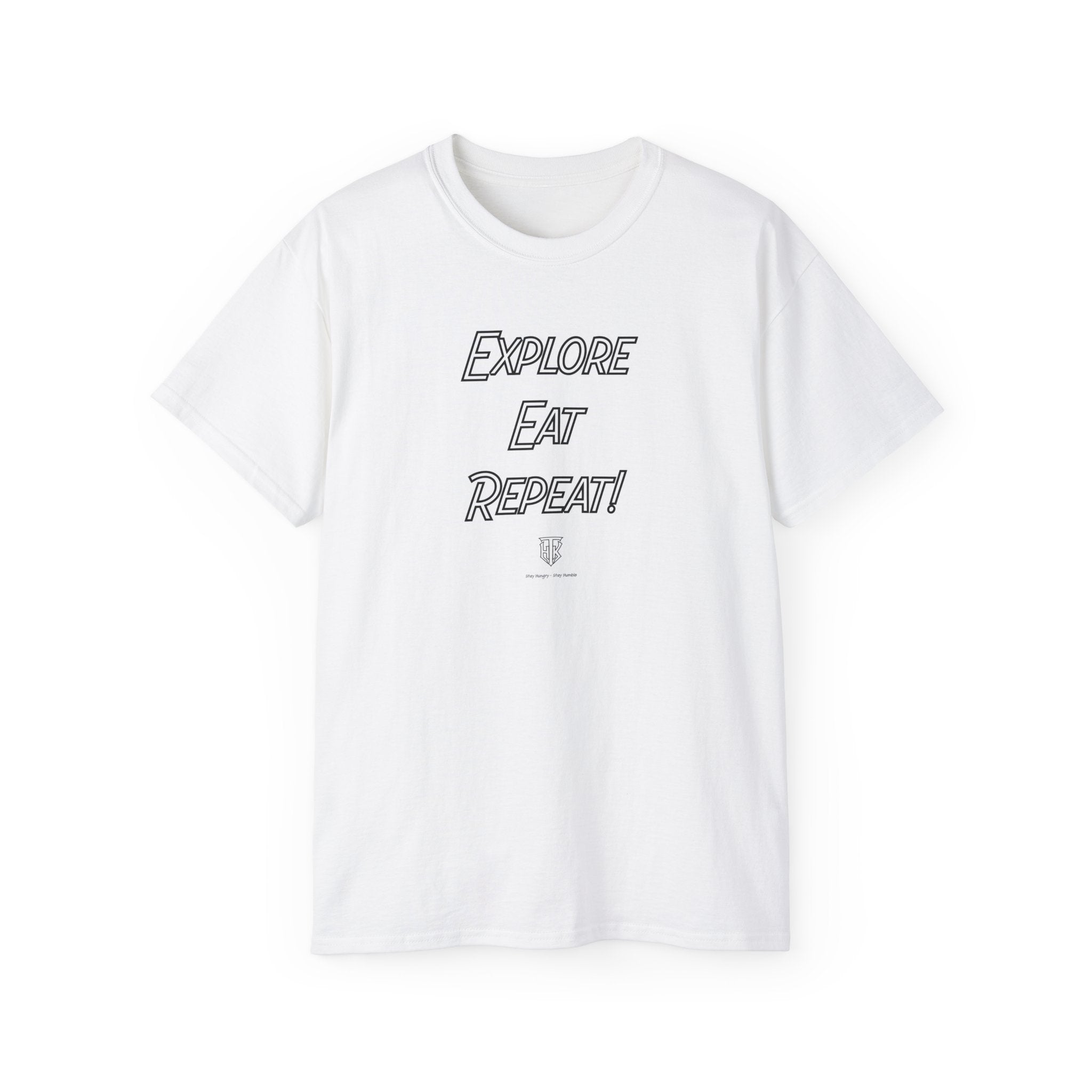 Explore Eat Repeat T-Shirt — Travel & Foodie Tee