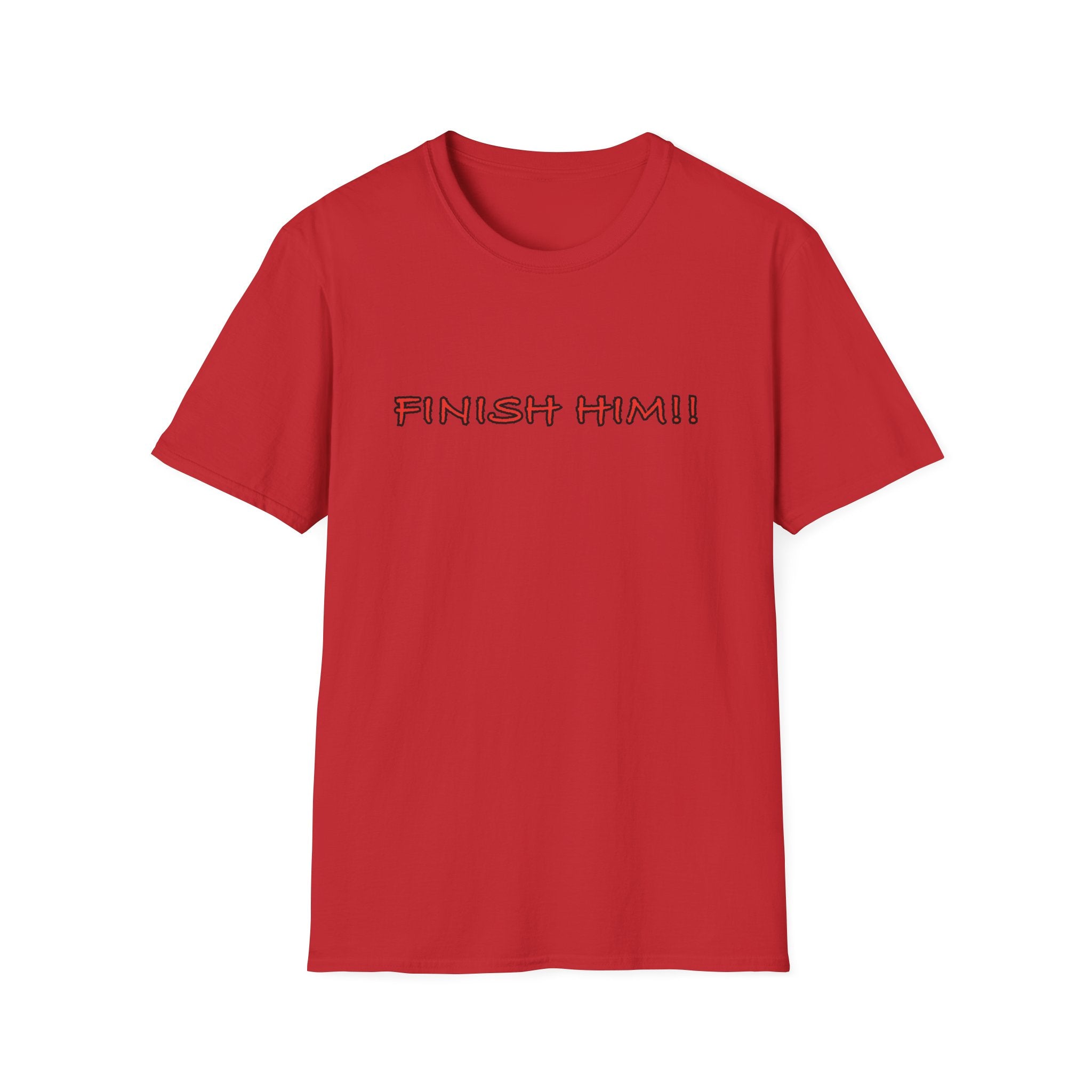 Finish Him! T-Shirt — Retro Gamer Fight Quote Tee