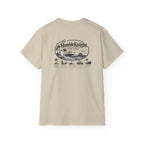 Humble Knight Surf Shop Tee - Vintage Beach Logo Cotton T-Shirt
