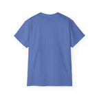 Shield Monogram Tee — Elegant Metallic Initials Graphic T-Shirt