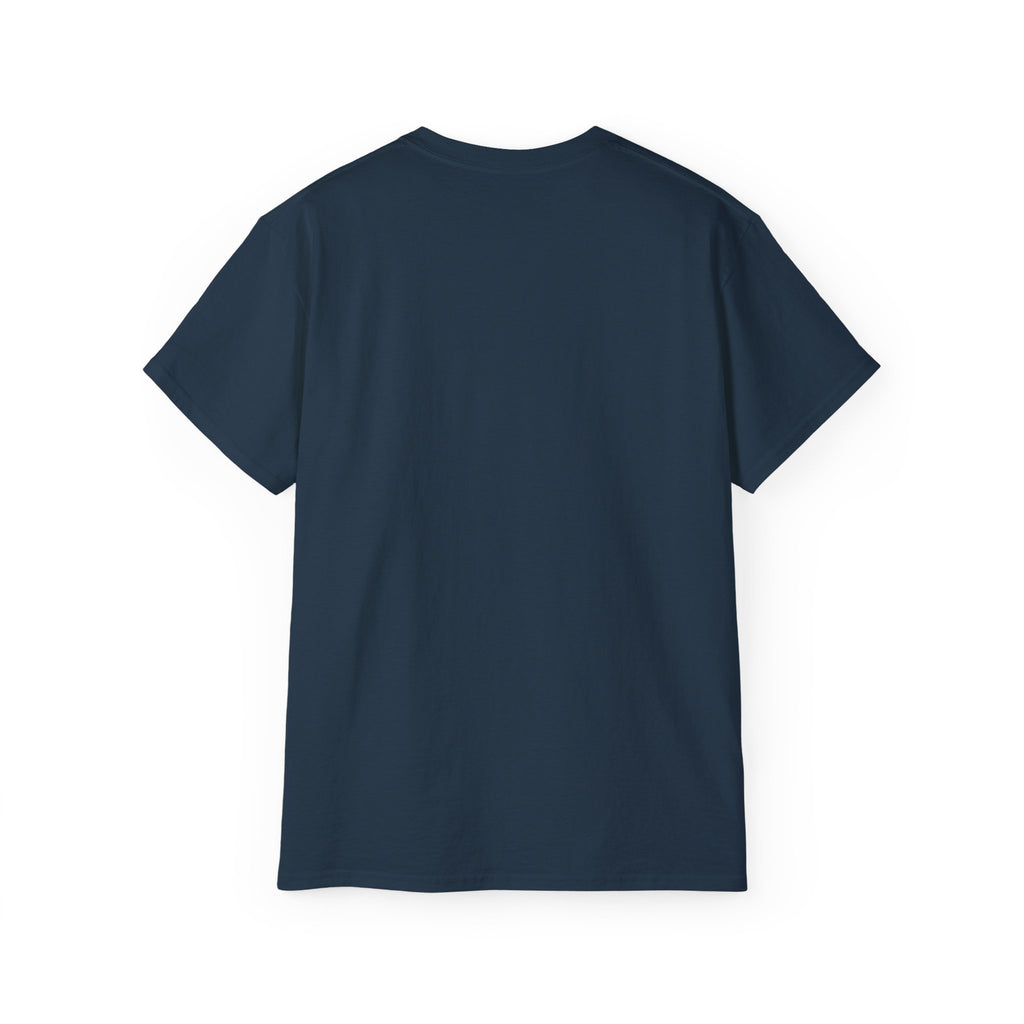 Shield Monogram Tee — Elegant Metallic Initials Graphic T-Shirt