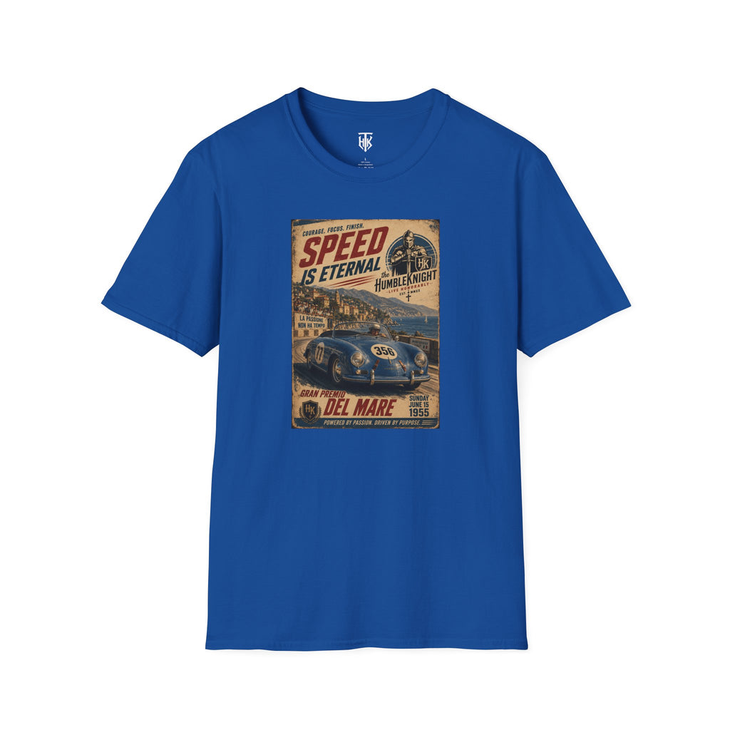 Vintage Racing T-Shirt — "Speed Is Eternal" Retro Race Car Tee