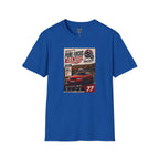 Racing Poster T-Shirt — "Pure Focus. Relentless." Vintage Car Graphic
